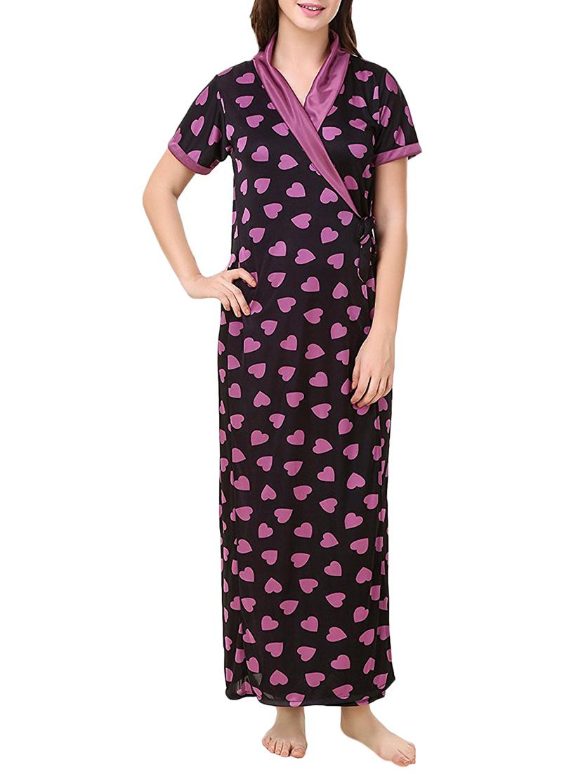 heart print sleepwear robe  - 14860582 -  Standard Image - 1