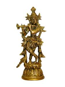 Buy online Brass Medium Statue Of Krishna Handicrafts Product from ...