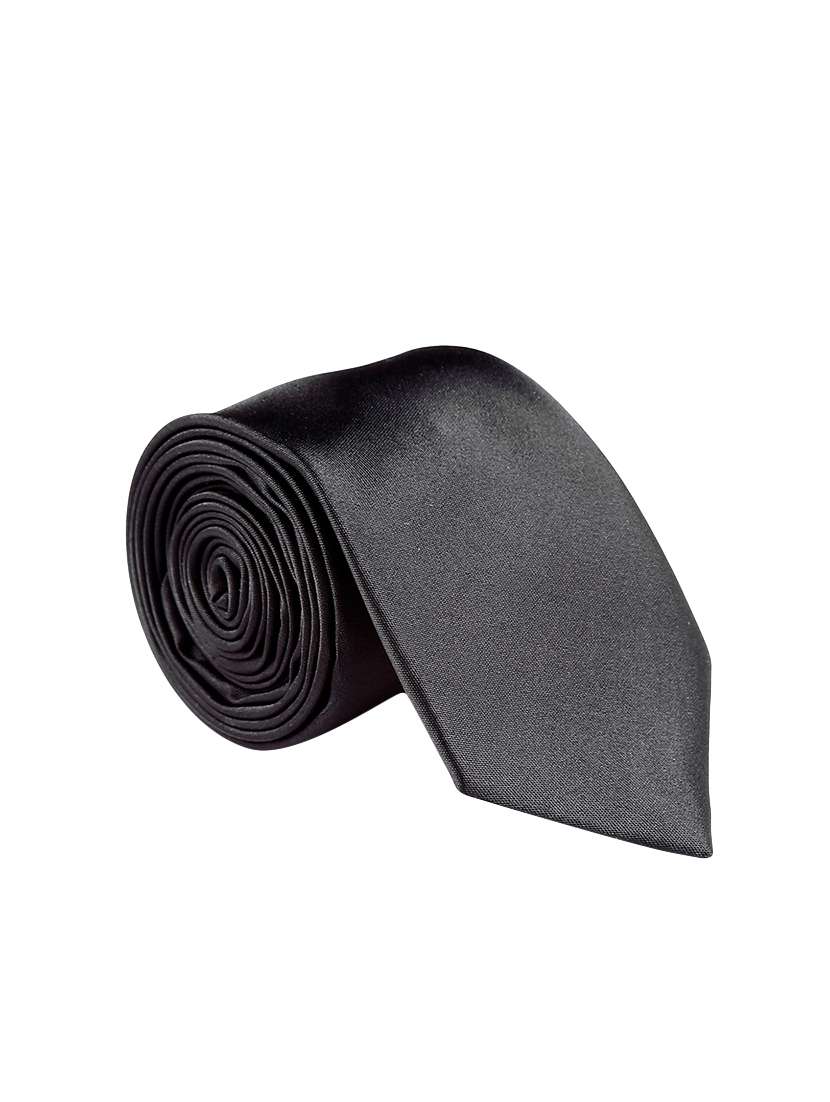 black satin tie