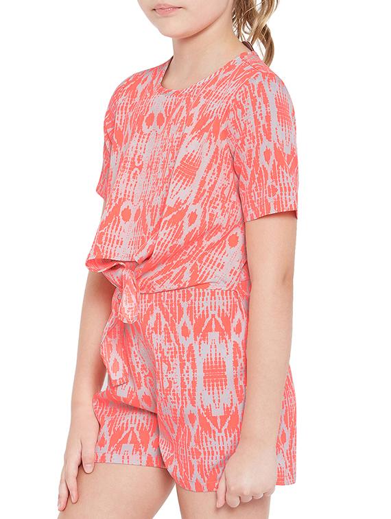 orange polyester playsuit - 14867832 -  Standard Image - 1