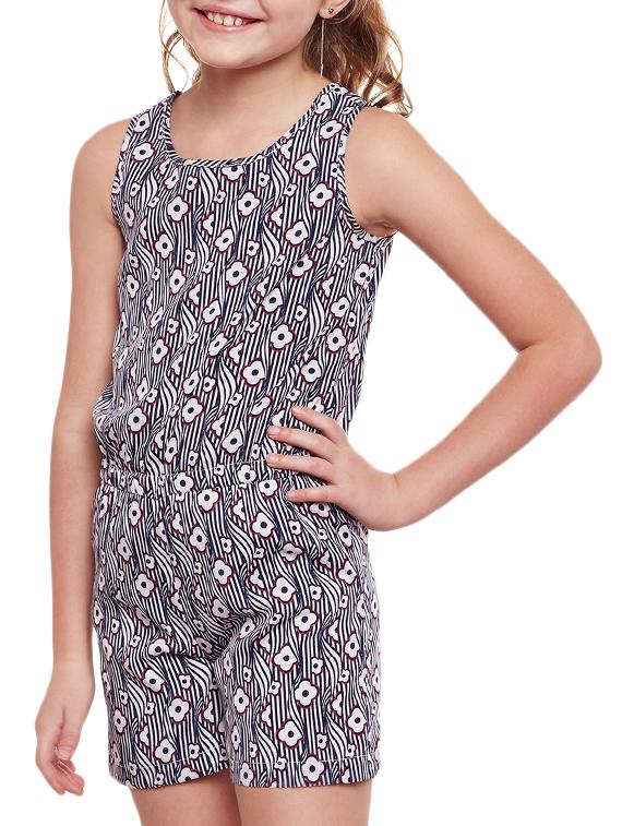 blue polyester playsuit - 14867836 - Standard Image - 1