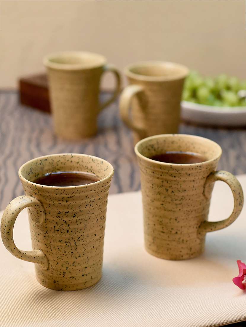 Ceramic Hand Crafted Mug Set (Set Of 6)