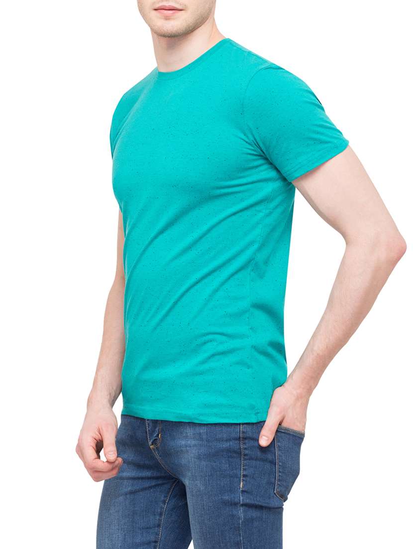 turquoise cotton t-shirt - 14869468 - Standard Image - 1