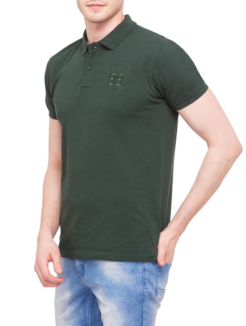 green cotton t-shirt - 14869469 - Standard Image - 1