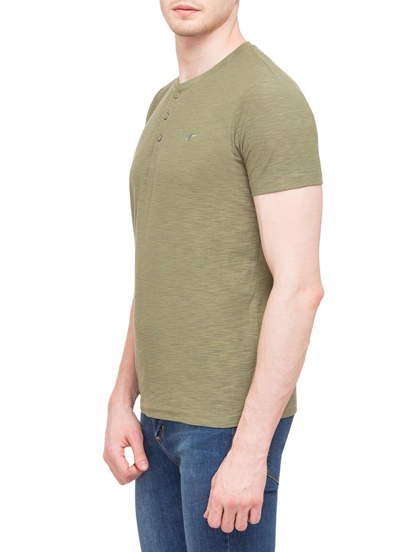 olive green melange t-shirt - 14869472 - Standard Image - 1