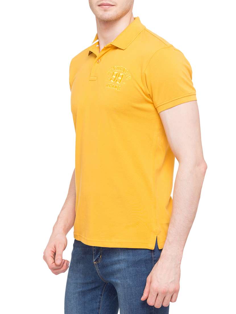 yellow cotton  t-shirt - 14869477 -  Standard Image - 1