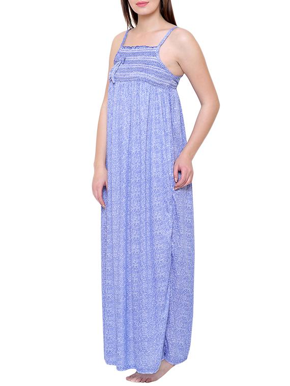blue hosiery nighty - 14870716 -  Standard Image - 1