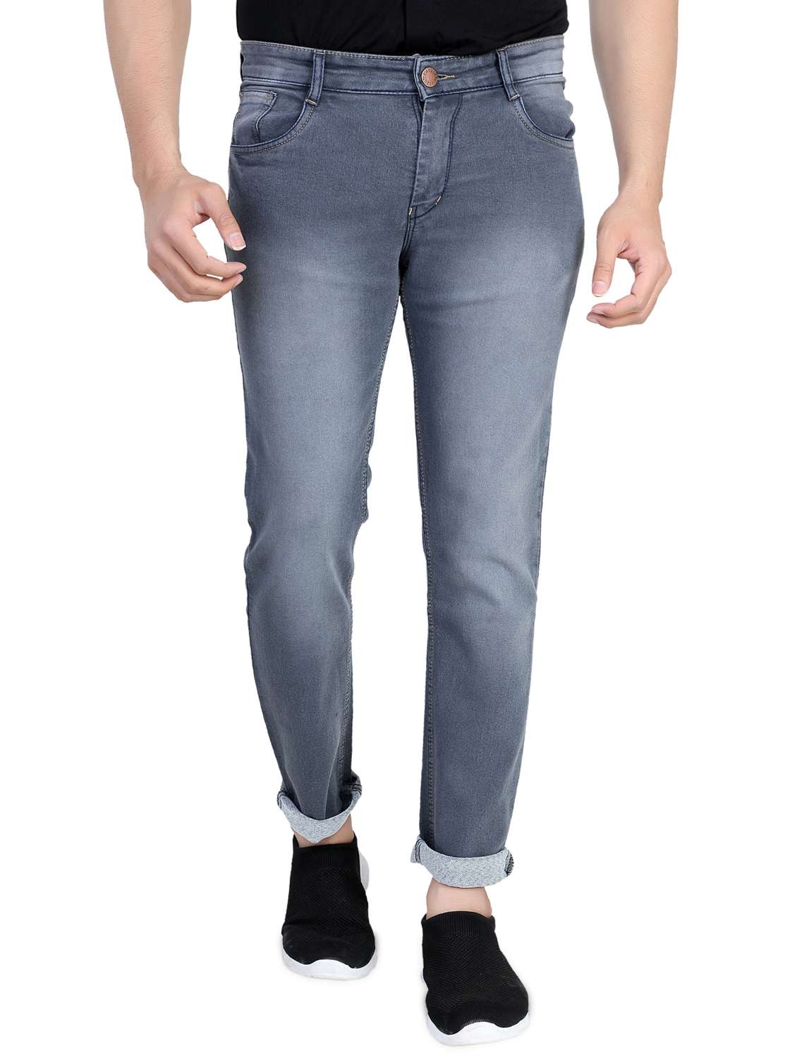 mens slim fit plain jeans
