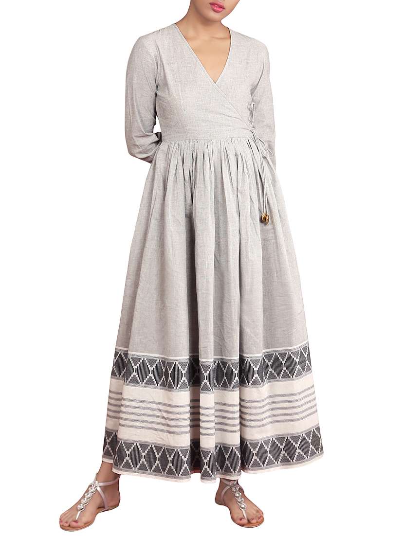 knotty tales grey maxi dress