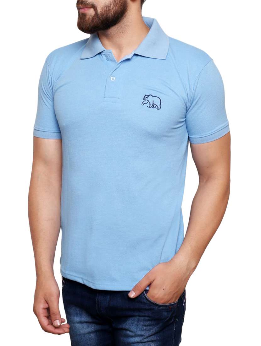 light blue cotton t-shirt - 14875099 -  Standard Image - 1