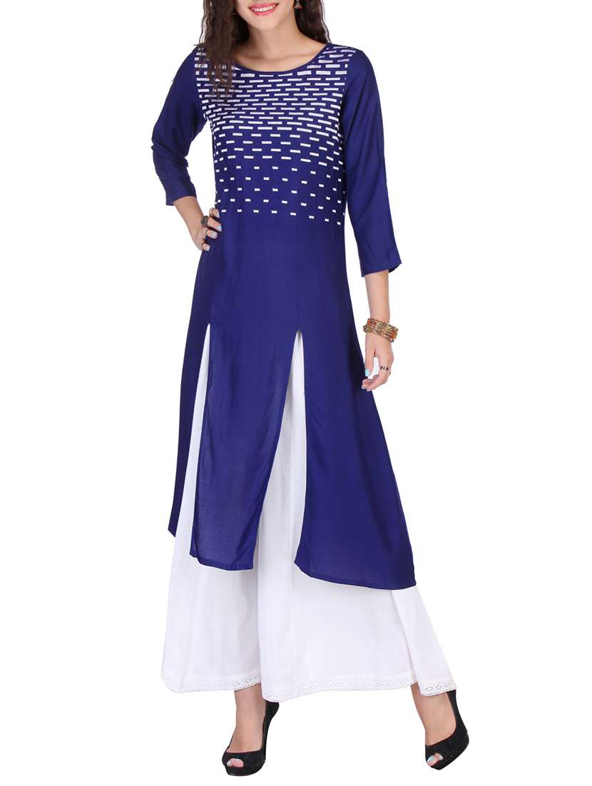embroidred kurta with palazzo set