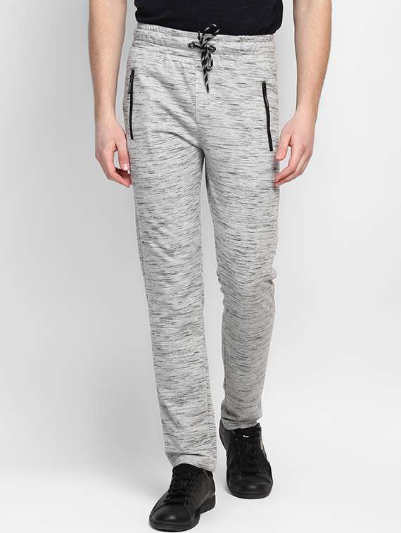 grey cotton  ankle length track pant
