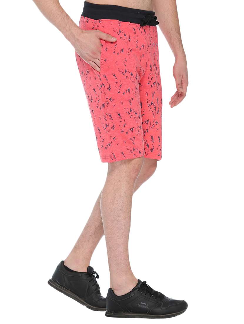 red cotton blend shorts - 14880085 - Standard Image - 1