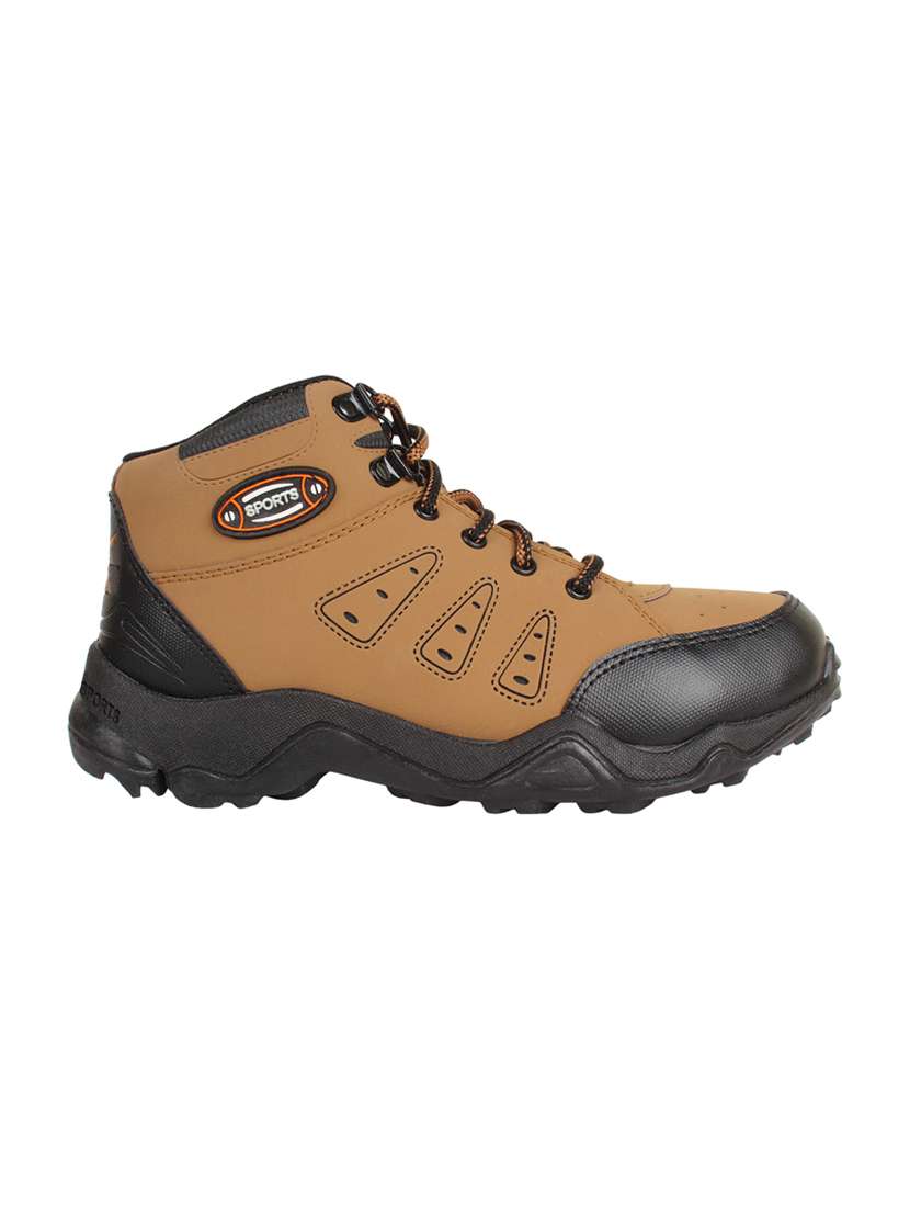 brown leatherette trekking shoe - 14880760 -  Standard Image - 1