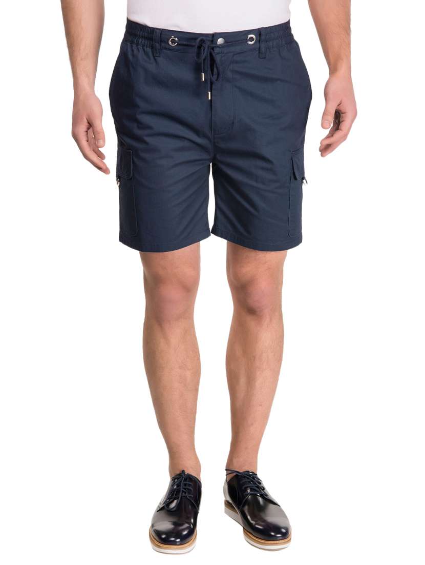 navy blue cotton shorts