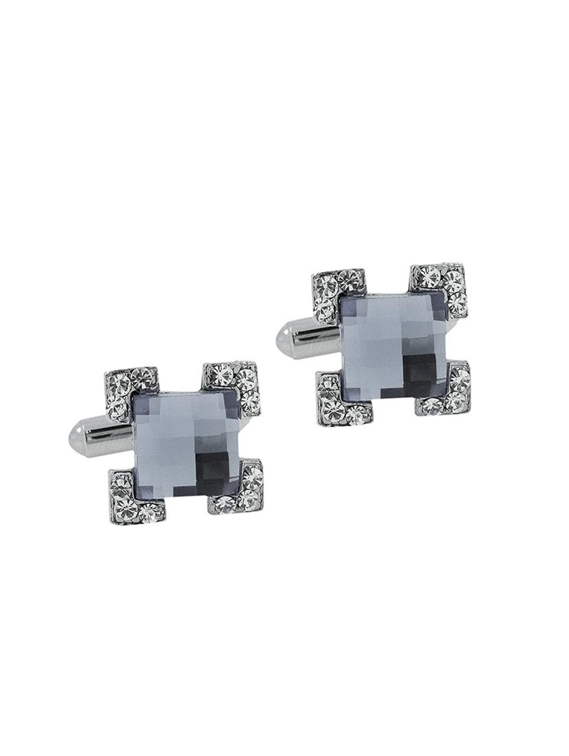 grey metal cufflink