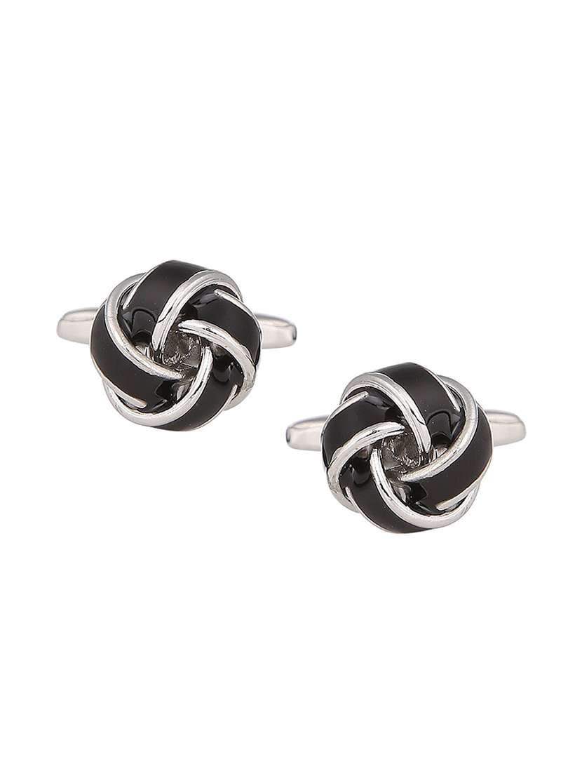 black metal cufflink