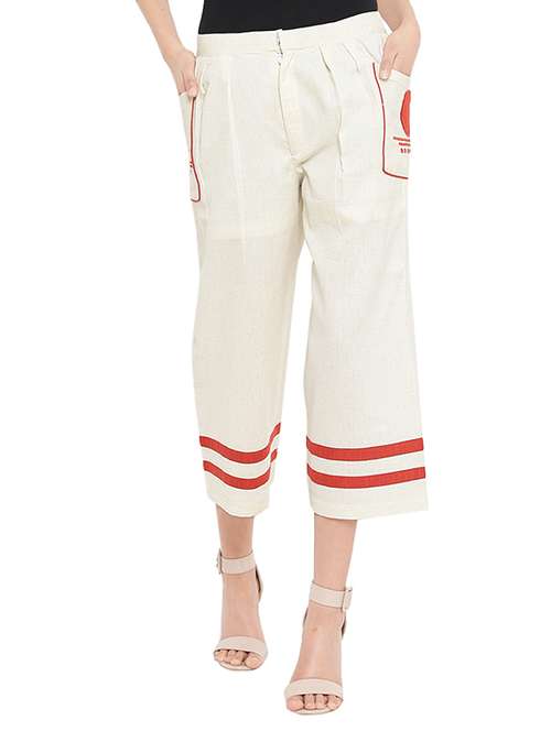 women solid color pleated culottes - 14890502 -  Standard Image - 0