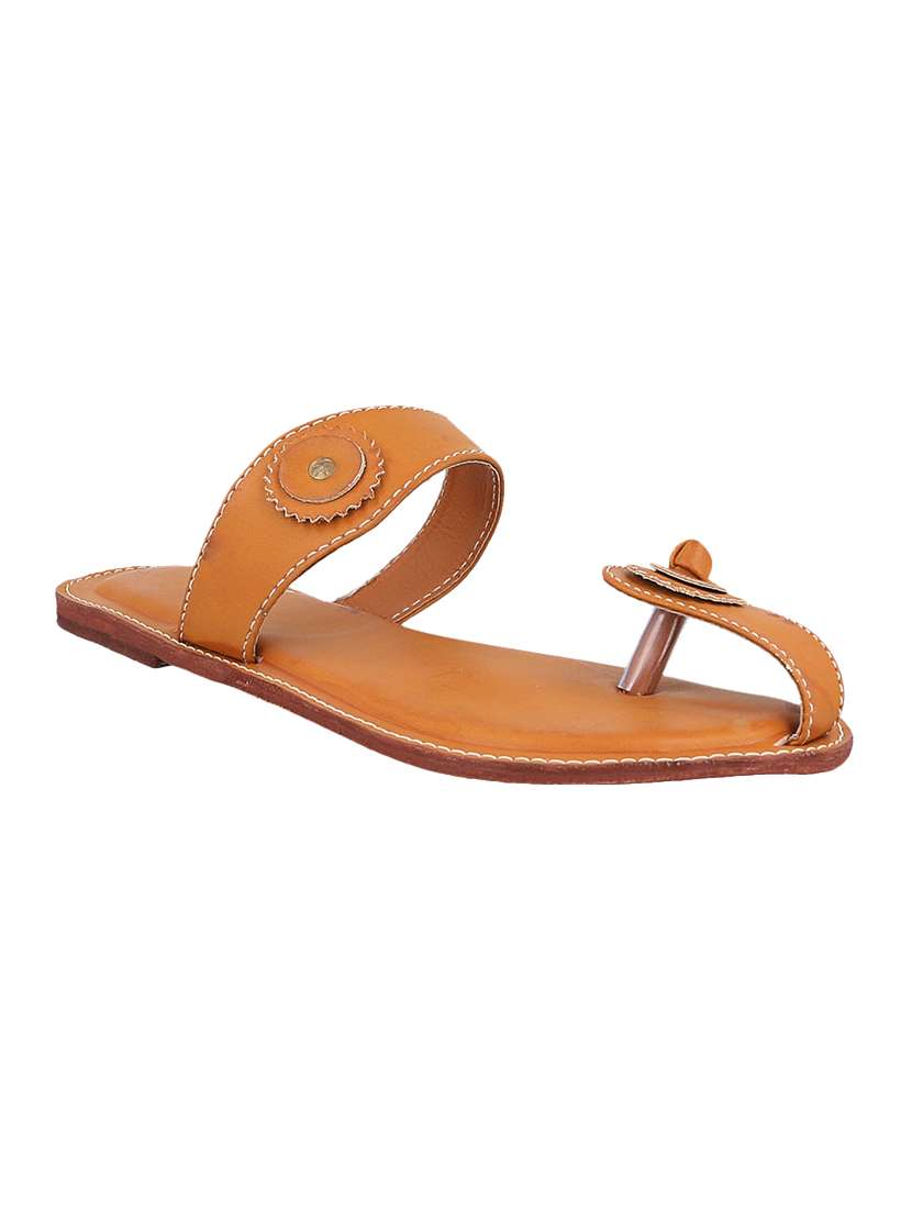 brown toe separator  kolhapuri