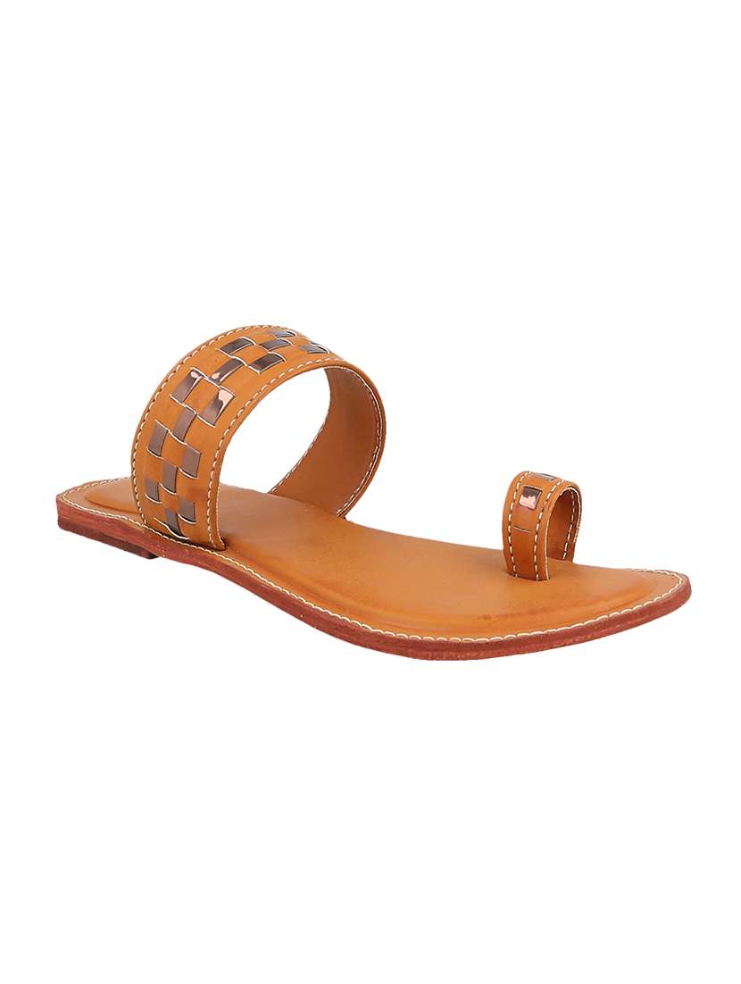 brown  toe separator  kolhapuri