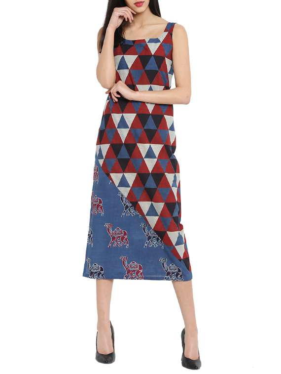 women's  self design dress