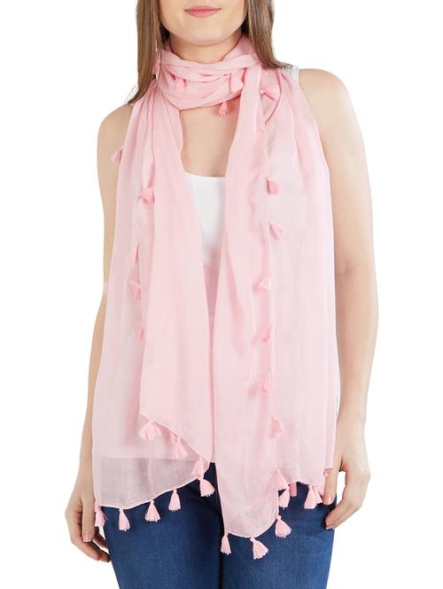 tassel detail solid stole - 14899651 -  Standard Image - 0