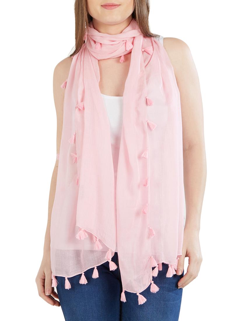 tassel detail solid stole - 14899651 -  Zoom Image - 0