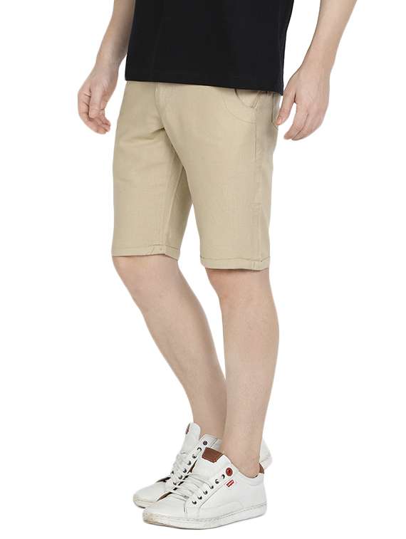 brown cotton shorts - 14901088 - Standard Image - 1