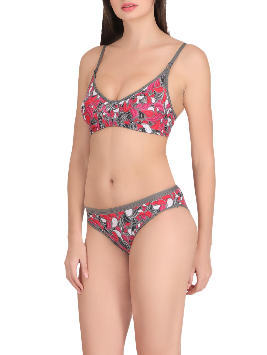 multi colored bra and panty set - 14901545 -  Standard Image - 1