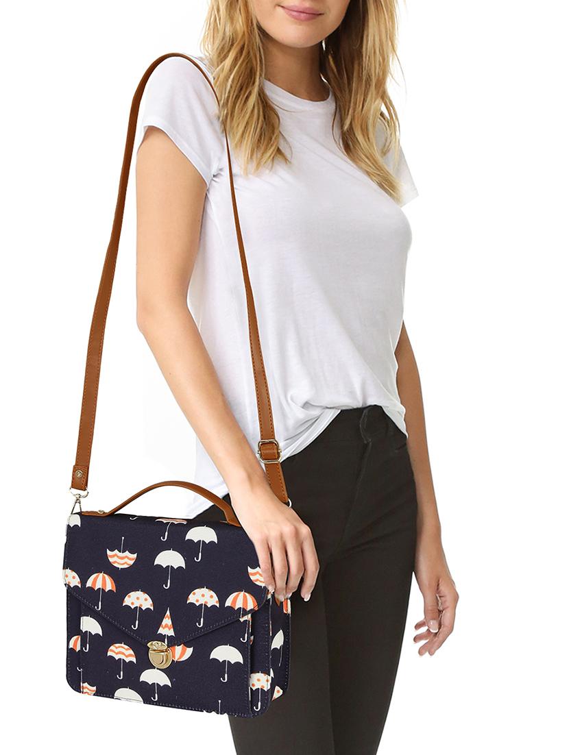 blue canvas sling bag - 14903586 - Standard Image - 4