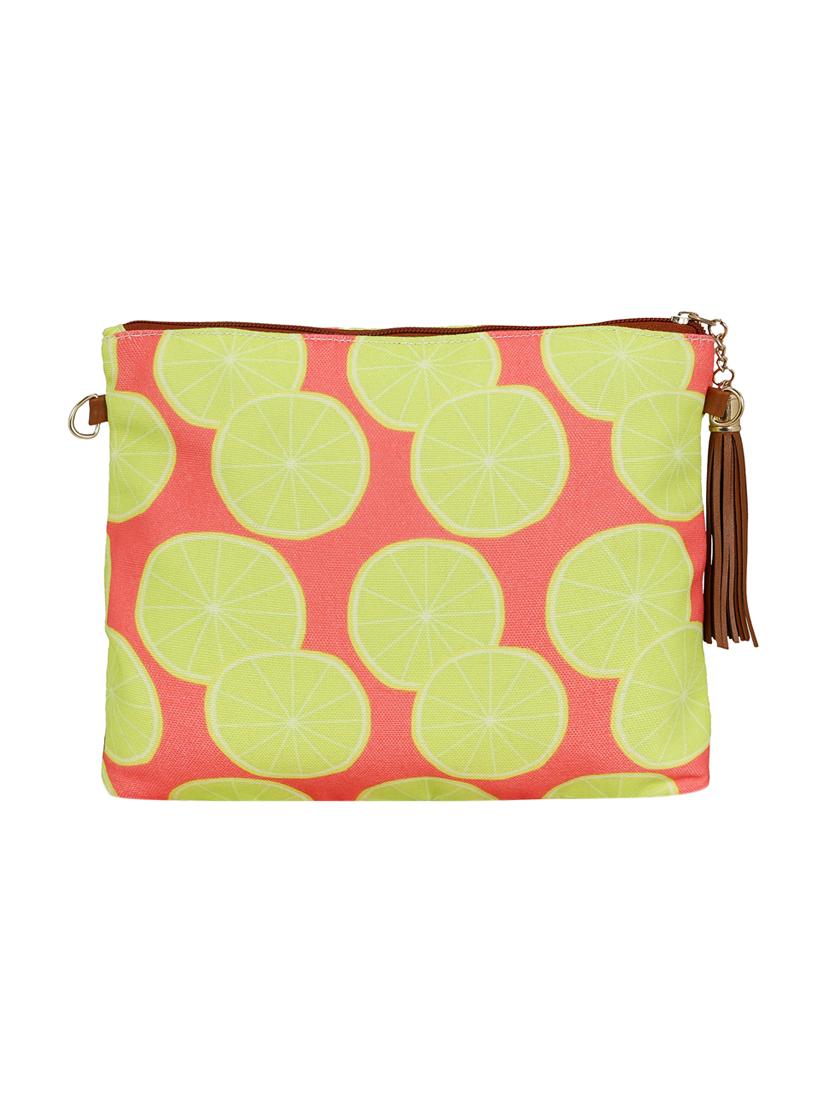 orange canvas regular clutch - 14908158 - Standard Image - 1