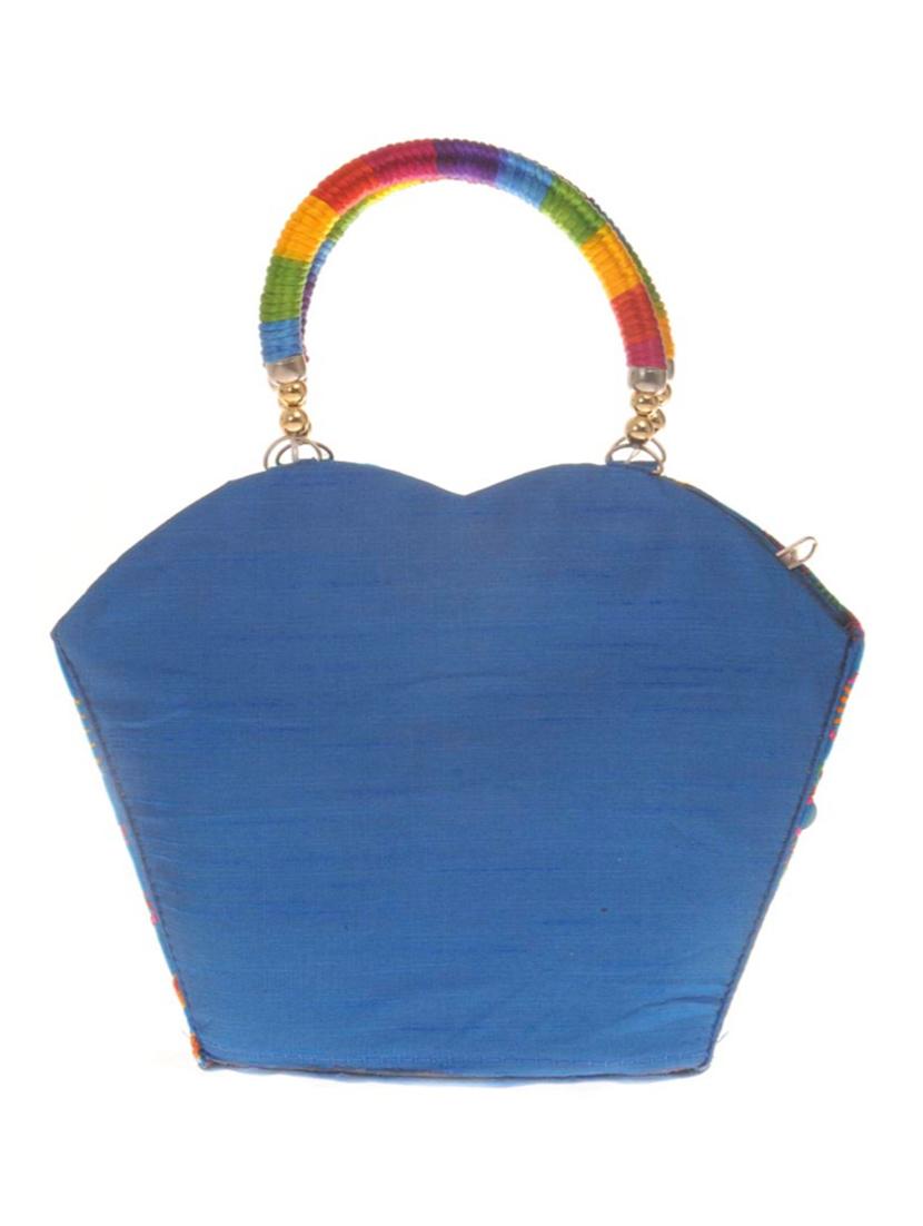 multi colored cotton polyester blend handbag - 14909775 - Standard Image - 1