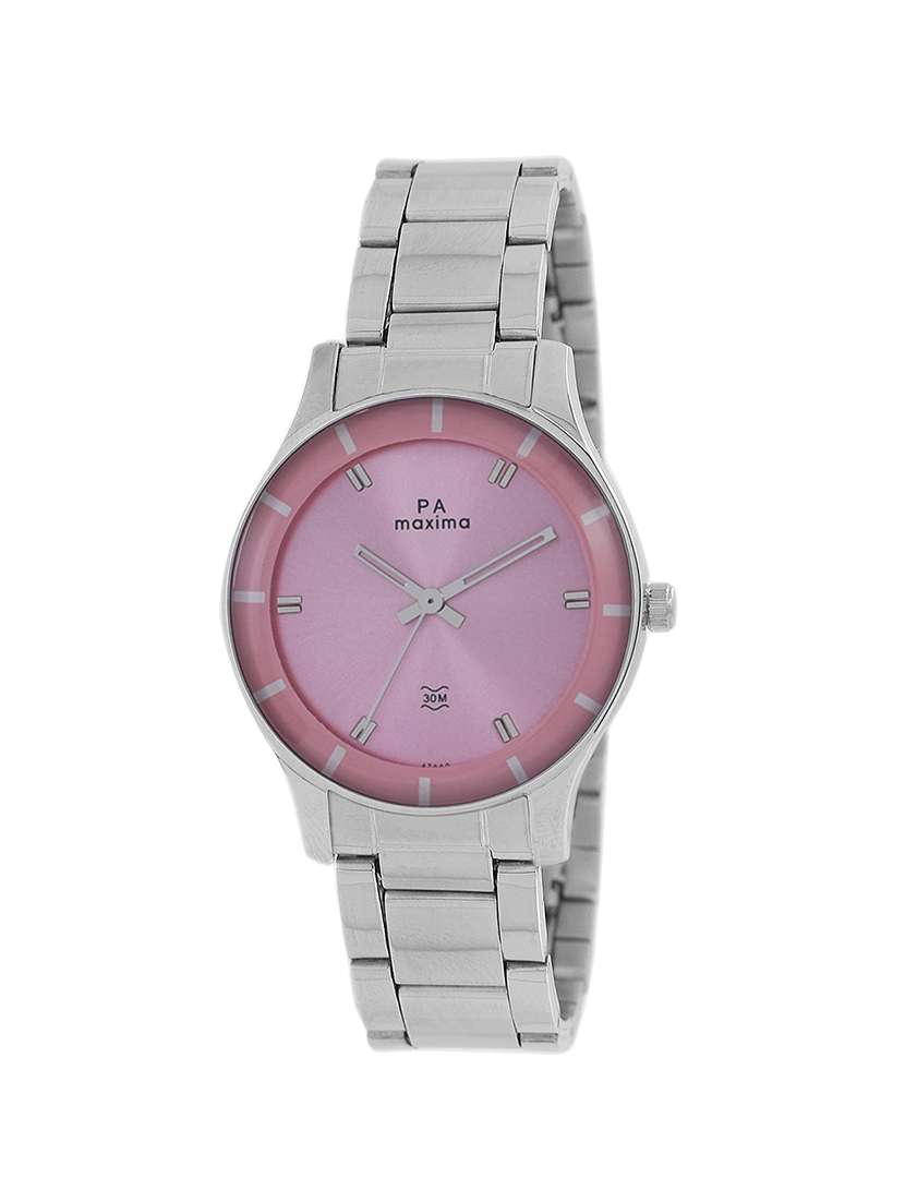 maxima pink dial analog watch for men - 47760cmli