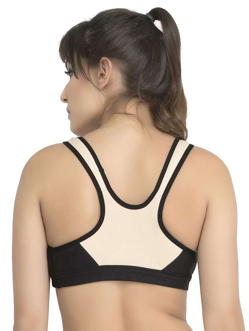 beige hosery sports bra - 14915295 -  Standard Image - 1