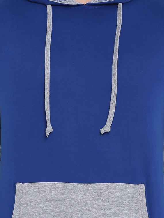 blue cotton color block t-shirt - 14926565 - Standard Image - 4