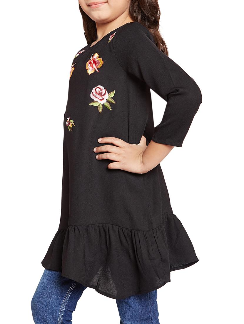 black cotton blend top - 14929378 -  Standard Image - 1