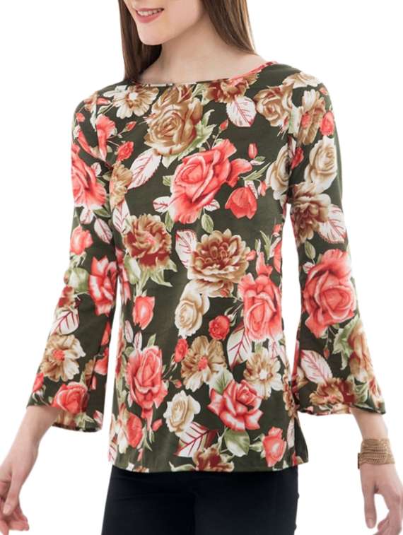 women's straight boat neck top - 14930578 -  Standard Image - 1