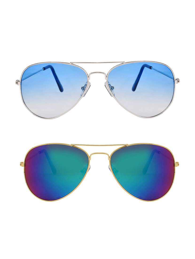 abner aviator, aviator sunglasses (blue, blue)