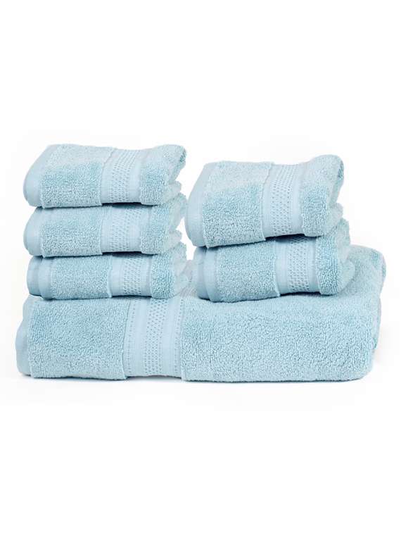 set of 6 cotton towel combo