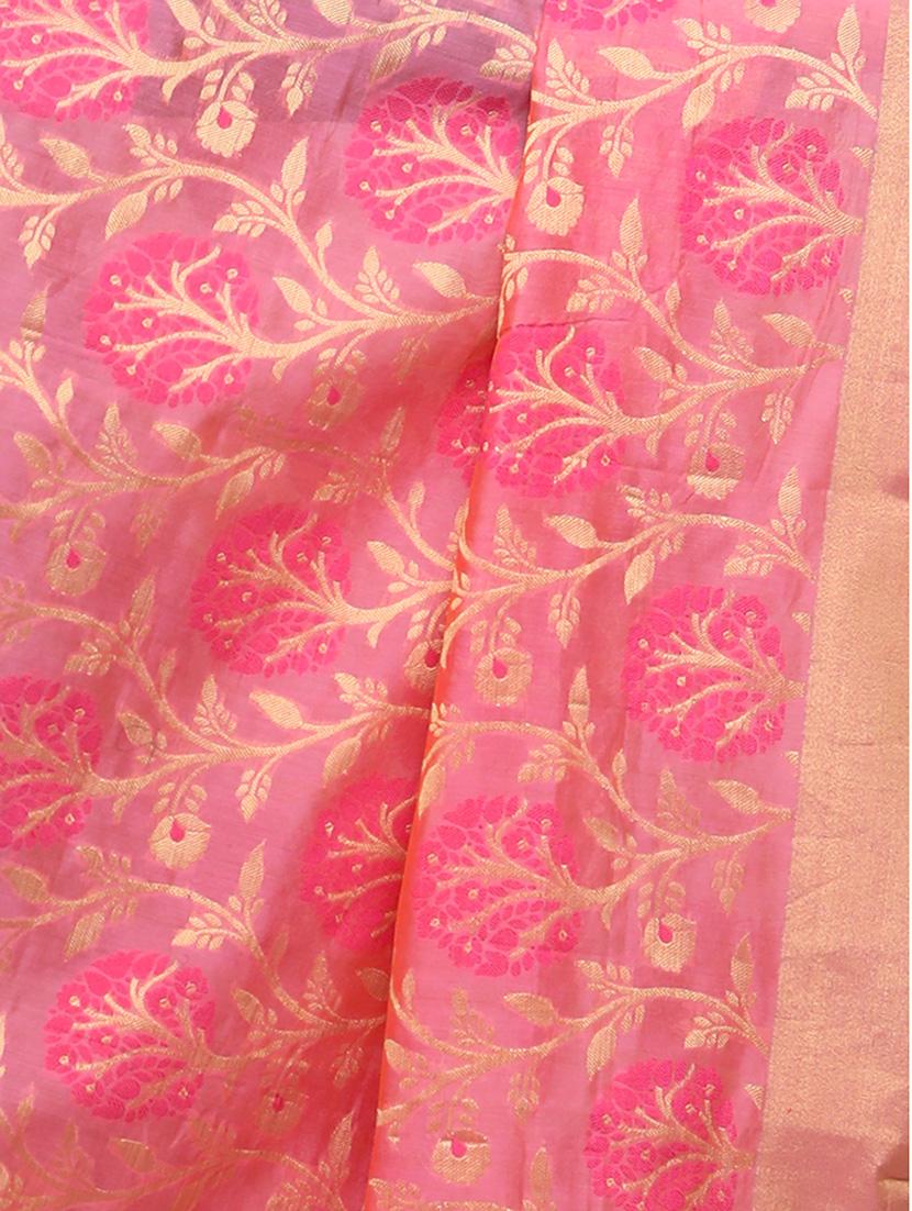 pink chanderi dupatta - 14934978 - Standard Image - 1