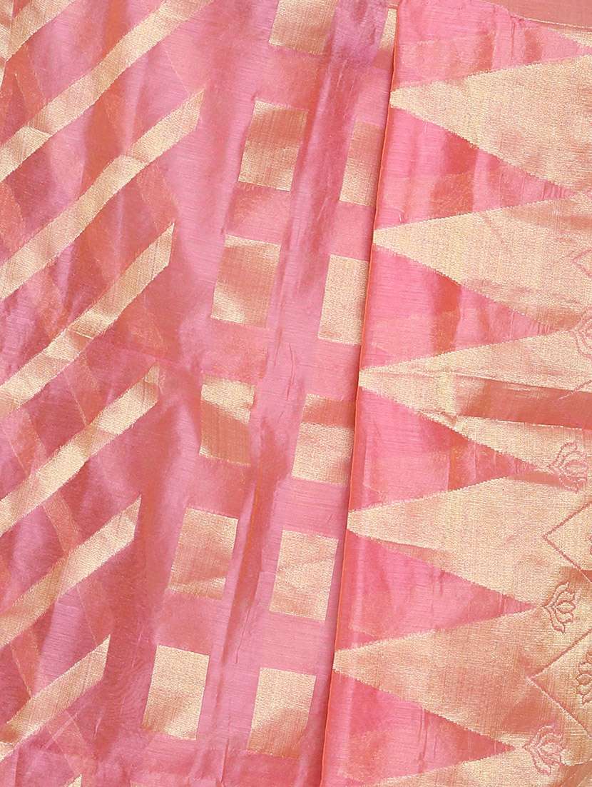 pink chanderi dupatta - 14935002 -  Standard Image - 1