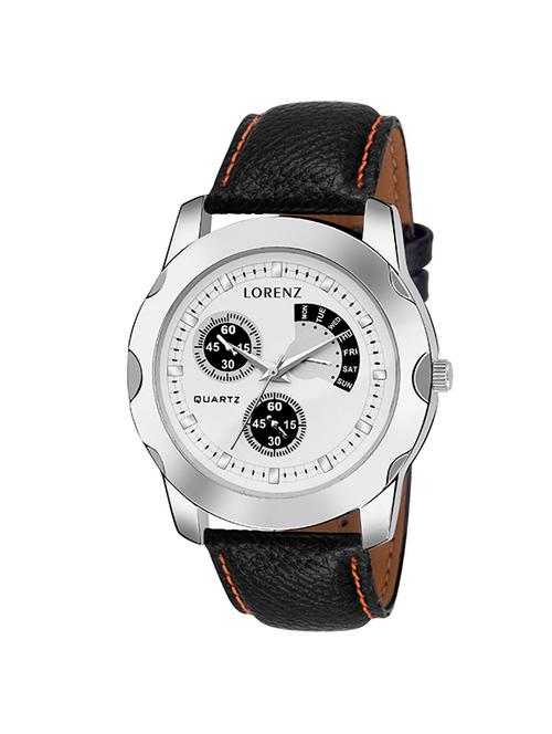 lorenz mk-1069a analogue white dial men's watch - 14939834 - Standard Image - 0