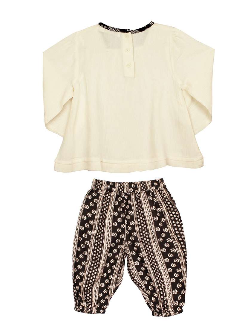 beige rayon full length set - 14946415 -  Standard Image - 1