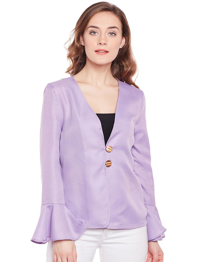purple solid summer jacket - 14946772 -  Zoom Image - 0