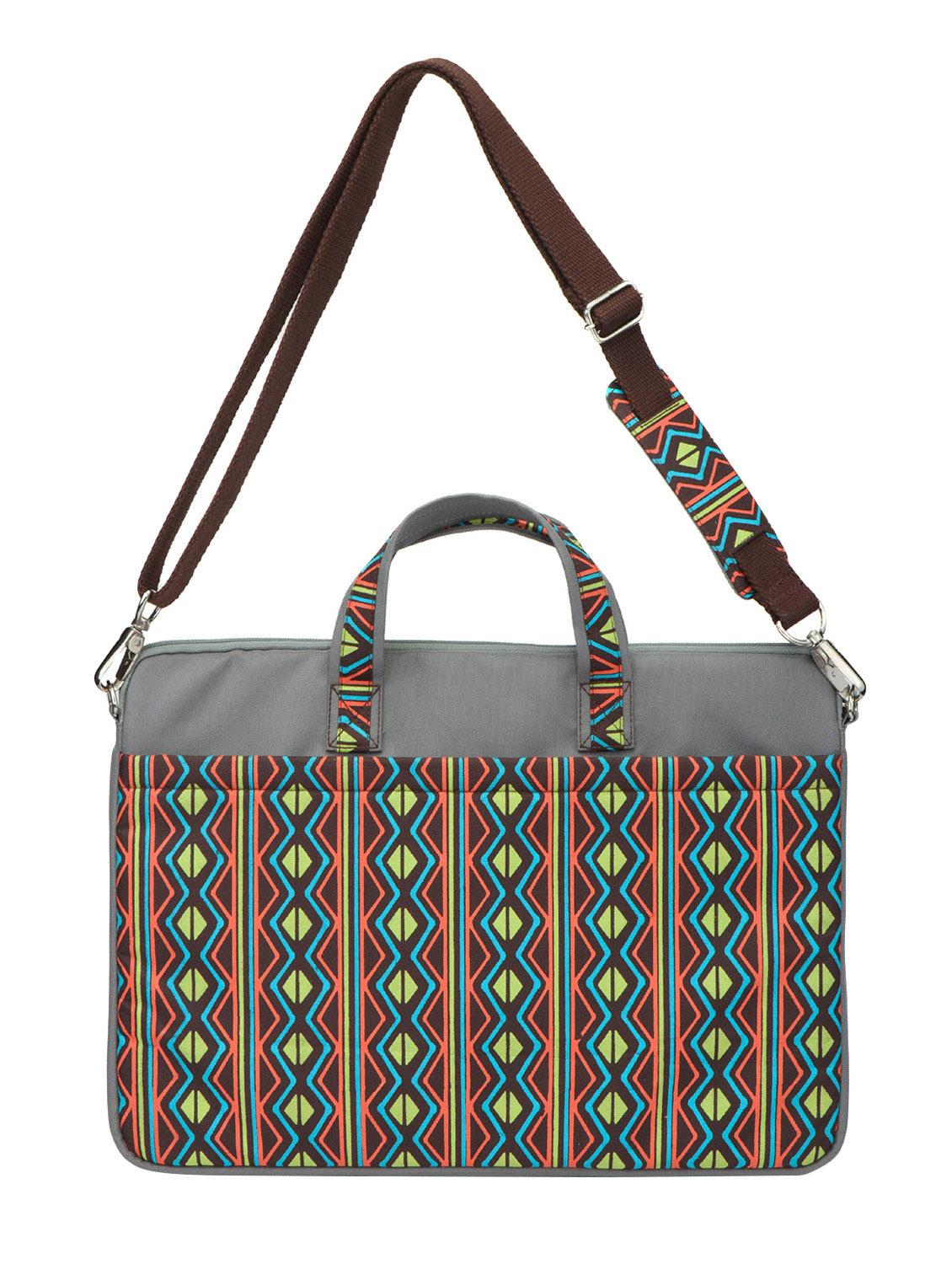 grey polyester laptop bag - 14948070 - Standard Image - 4