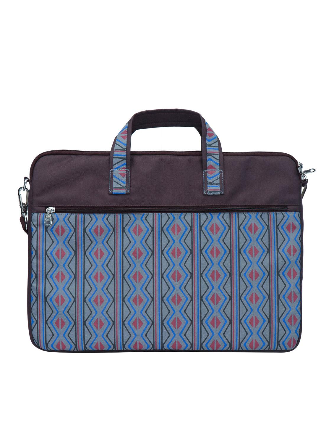 blue polyester laptop bag - 14948071 - Standard Image - 1