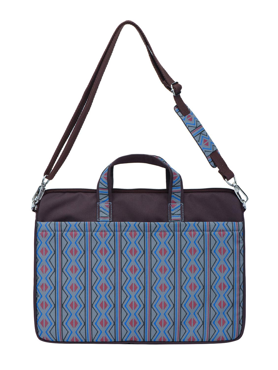 blue polyester laptop bag - 14948071 - Standard Image - 4
