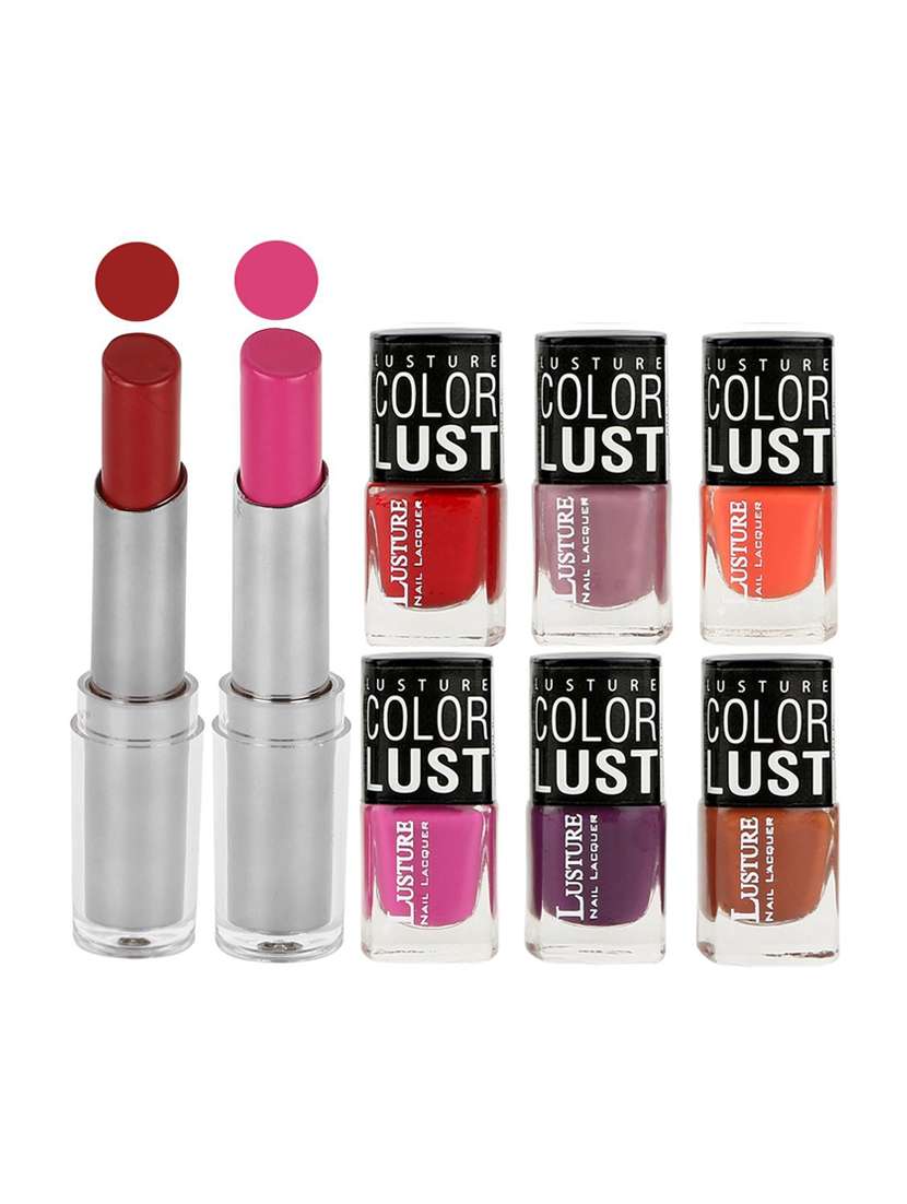 ramble set of 2 lipstick & 6 nail polish