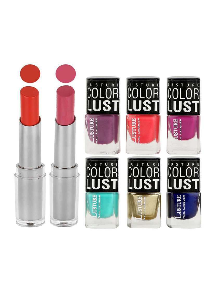 ramble set of 2 lipstick & 6 nail polish