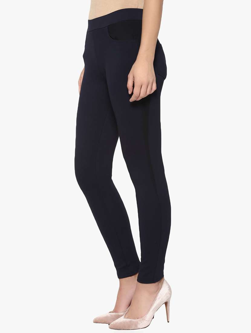 navy blue cotton jeggings - 14954873 -  Standard Image - 1